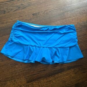 Lands' End Blue Swim Skirt Swimwear Size 16